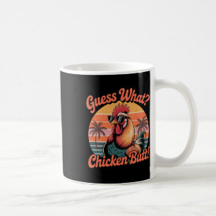 Mug Devinez quoi Cul de poulet Drôle de mème de poulet