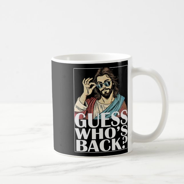 Mug Devinez Whos Byck Jesus Pâques Tee Graphisme relig (Droite)