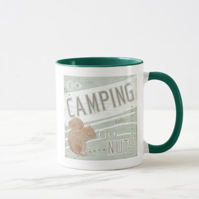 Mug Devis | Aller En Camping, Ou Aller Nuts (Droite)