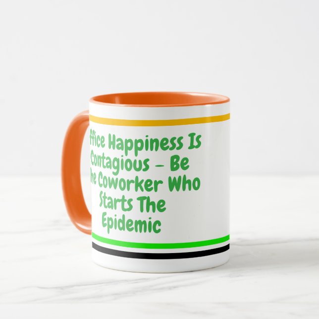 Mug Devis de collaborateur amusant | Motivationnelle H (Devant gauche)