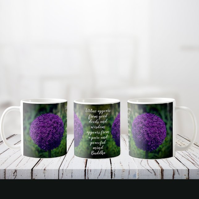 Mug Devis de motivation parfait violet Allium Allium (Créateur téléchargé)