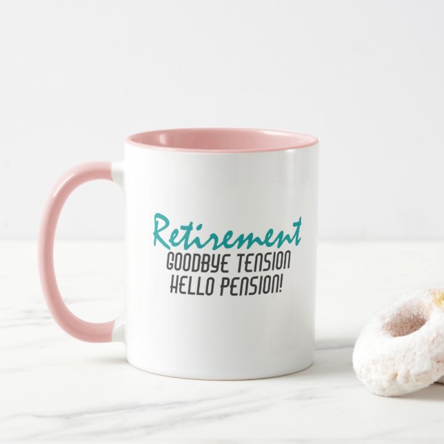 Mug Devis de retraite amusant (Avec donut)