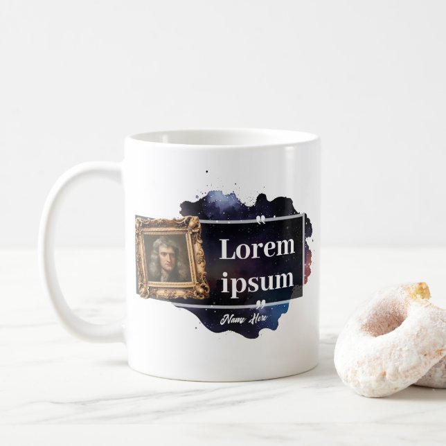 Mug Devis de science personnalisée (Avec donut)