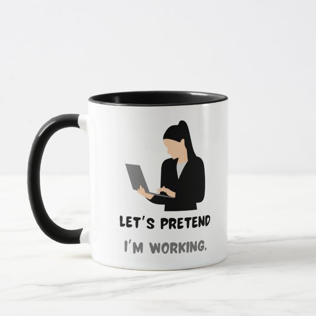 Mug Devis de travail amusant pour femme collègue cadea (Gauche)