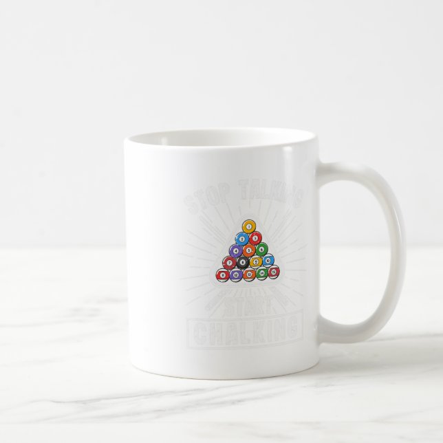 Mug Devis du joueur de piscine amusant Billard Arrêter (Droite)