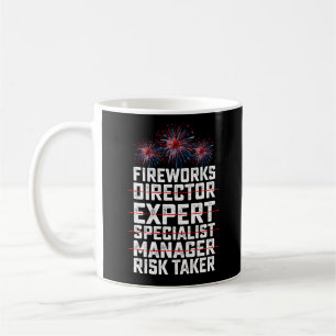 Mug Devis du responsable de Fireworks 4 juillet du pre