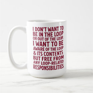 Mug Devis Libérer des responsabilités de boucle