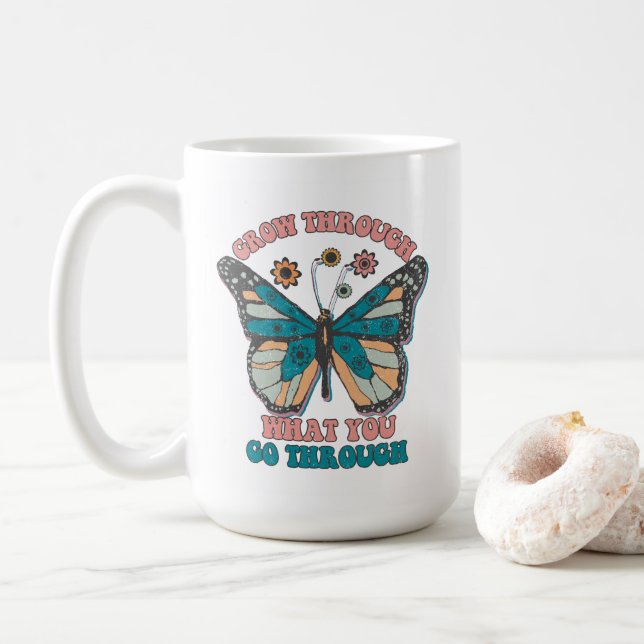 Mug Devis motivationnel (Avec donut)