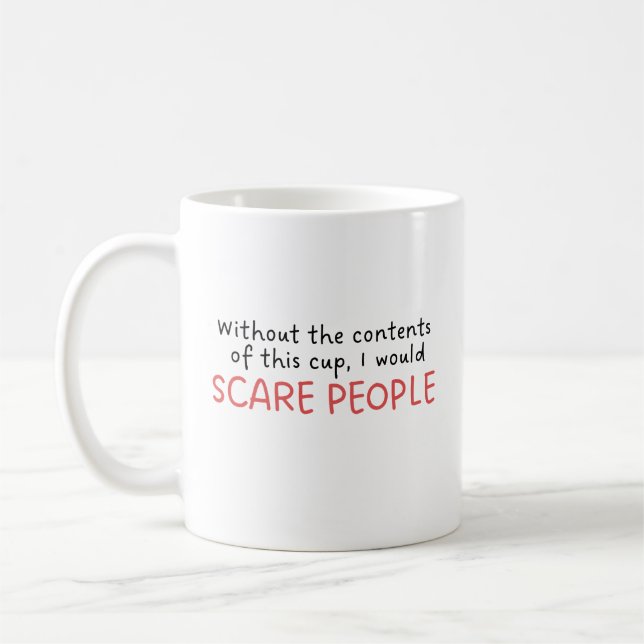 Mug Devis tendance Humour amusant (Gauche)