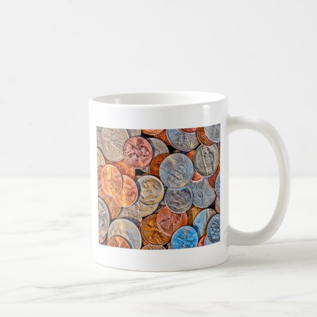Mug Devise de pièce (Droite)