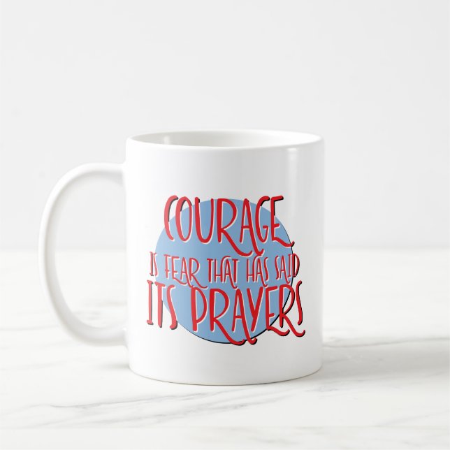 Mug Devise de récupération du courage (Gauche)