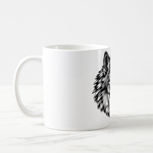 Mug Dévoilez votre T-shirt Wolf côté sauvage (Gauche)