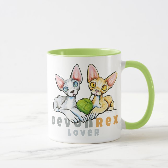Mug Devon Rex Lover (Droite)