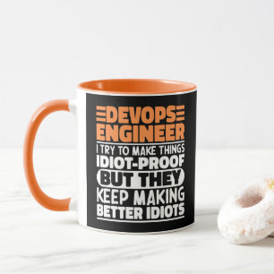 Mug Devops Ingénieur J'Essaie De Faire Des Choses Drôl