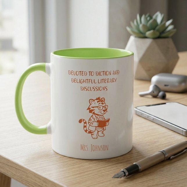 Mug Dévoué au plaisir du diction et aux discussions li (Créateur téléchargé)