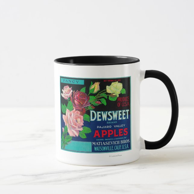 Mug Dewsweet Apple Crate LabelWatsonville, CA (Droite)
