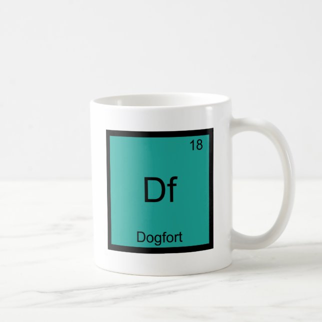 Mug Df - Chemise Tee Symbole de Chimie Élément Drôle D (Droite)