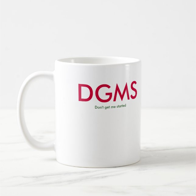 Mug DGMS = ne me mettent pas en route (Gauche)