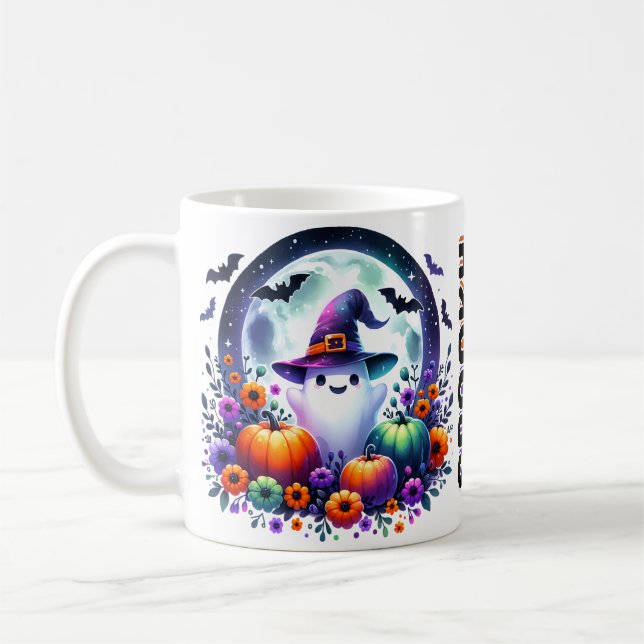 Mug d'Halloween avec un joli fantôme (Gauche)