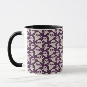 Mug d'Halloween Motif violet et blanc