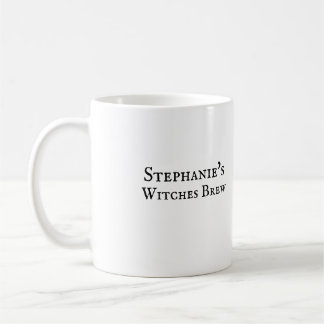Mug d'Halloween personnalisé Votre nom+Sorcières b