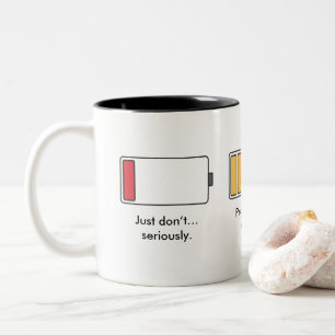 Mug d'humeur de batterie   Faible à complet