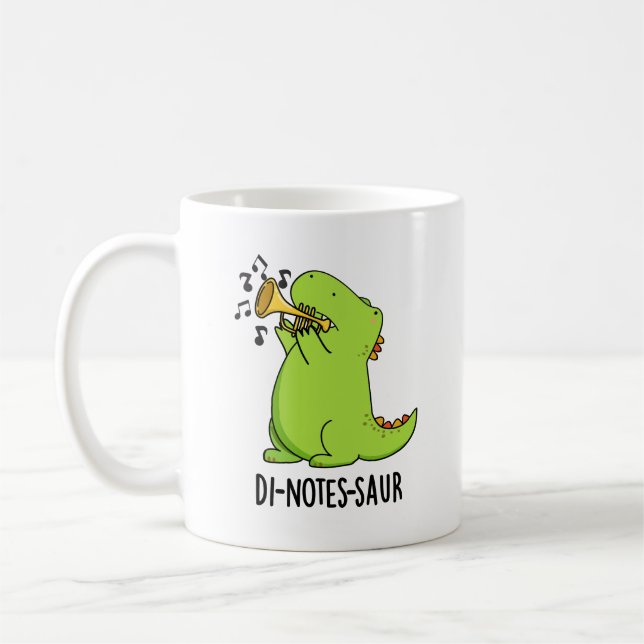 Mug Di-notes-saur Blague drôle de dinosaure (Gauche)