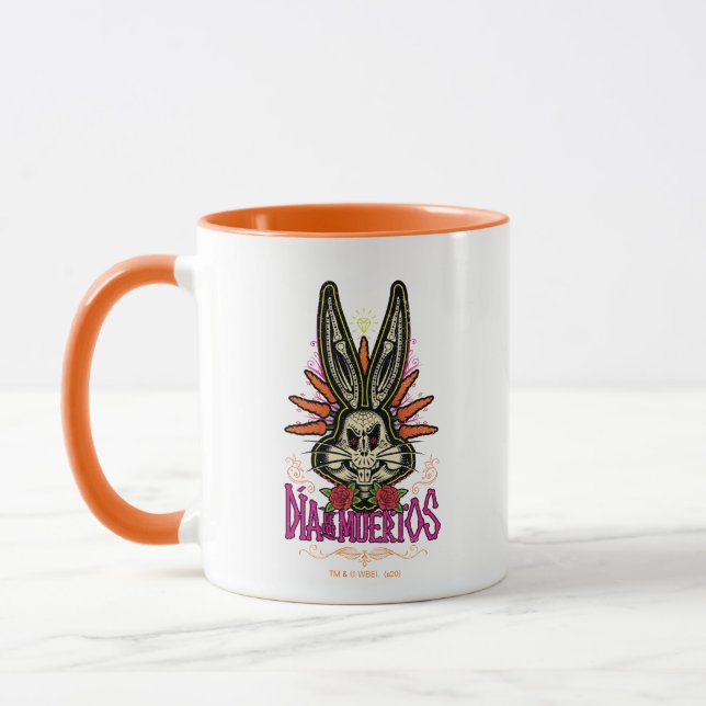 Mug Día De Los Muertos BUGS BUNNY™ Floral (Gauche)