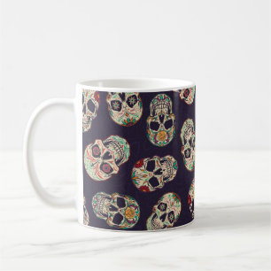 Mug Dia de los muertos motif sans soudure avec sucre