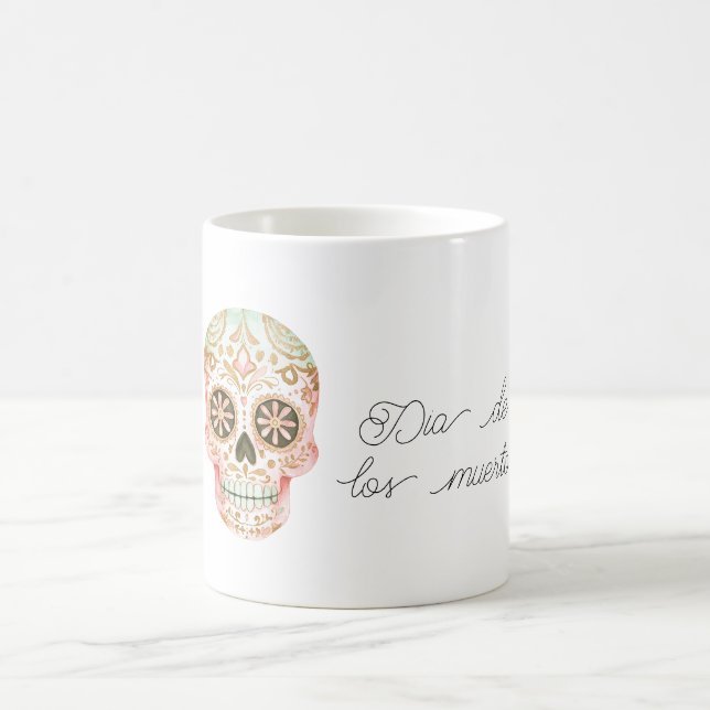Mug Dia de los muertos Skull (Centre)