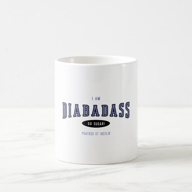 Mug Diabadass drôle Diabète (Centre)