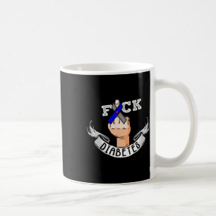 Mug Diabète Bleu Ruban Diabétique Type 1 Sensibilisati
