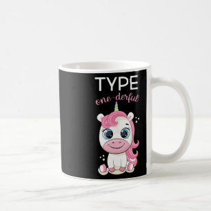 Mug Diabète de type un merveilleux T1d Licorne Dia