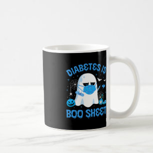 Mug Diabète est feuille de papier bleu gris sensibilis