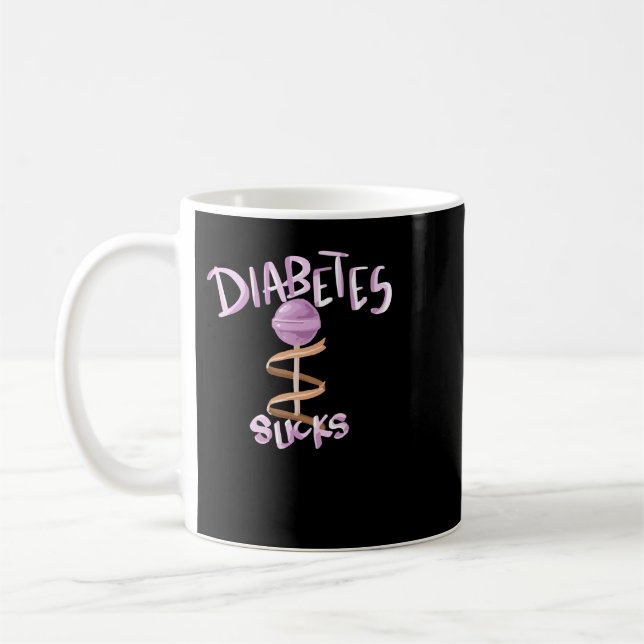 Mug diabète sucré Sucks With Lollipop (Gauche)