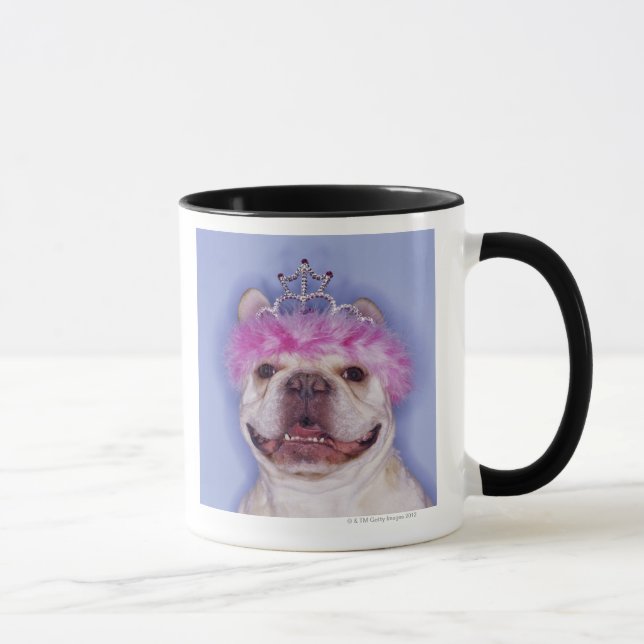 Mug Diadème de port de bouledogue (Droite)
