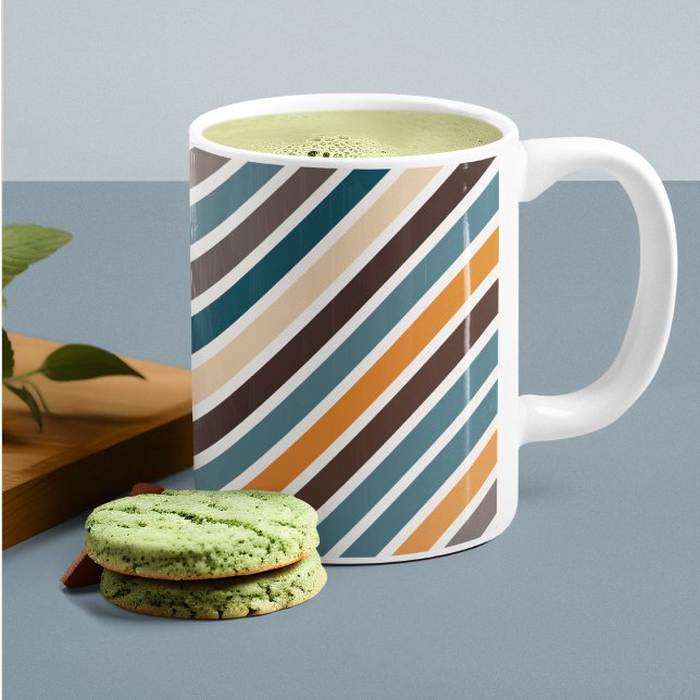 Mug Diagonale à bandes multicolores (Mugs and cups)