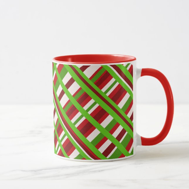 Mug Diagonale de Noël (Droite)