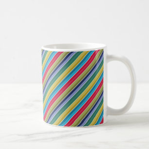 Mug Diagonale multicolore élégant rayé
