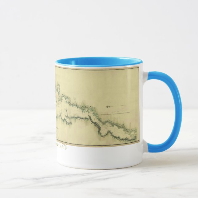 Mug Diagramme 1779 de lac Champlain (Droite)
