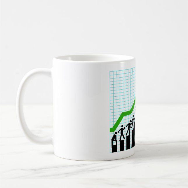 Mug Diagramme à barres de progression de réussite de c (Gauche)