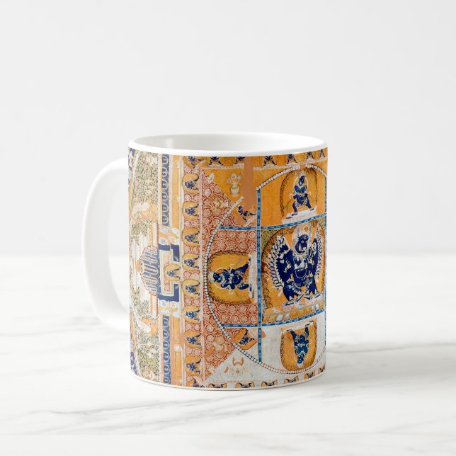 Mug Diagramme cosmique Mandala pour la méditation (Devant gauche)