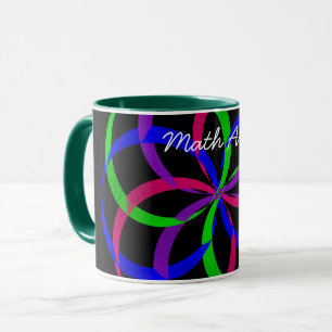 Mug Diagramme de café géométrique 8 multicolore