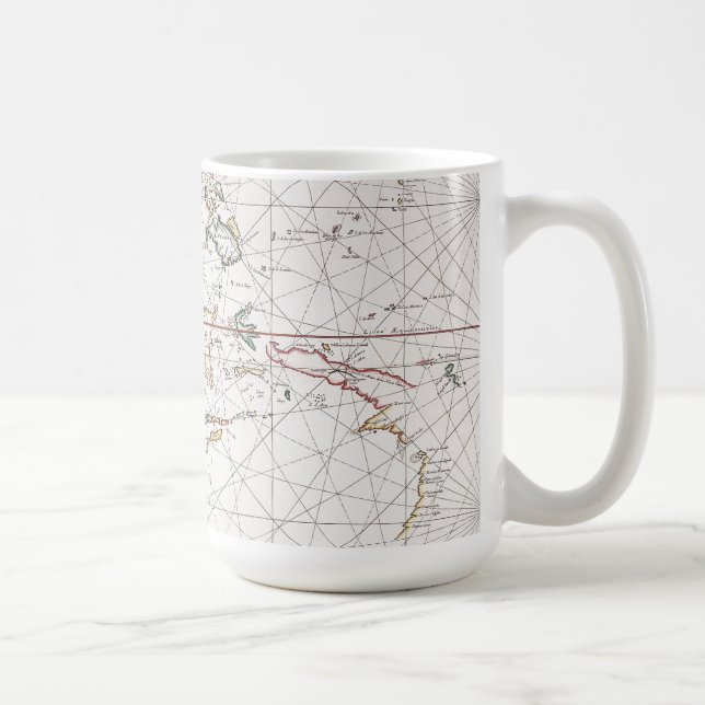 Mug Diagramme de mer à l'est de l'Inde | Indonésie (Droite)