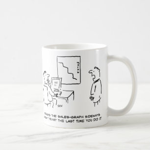 Mug Diagramme des ventes Office tourné latéralement