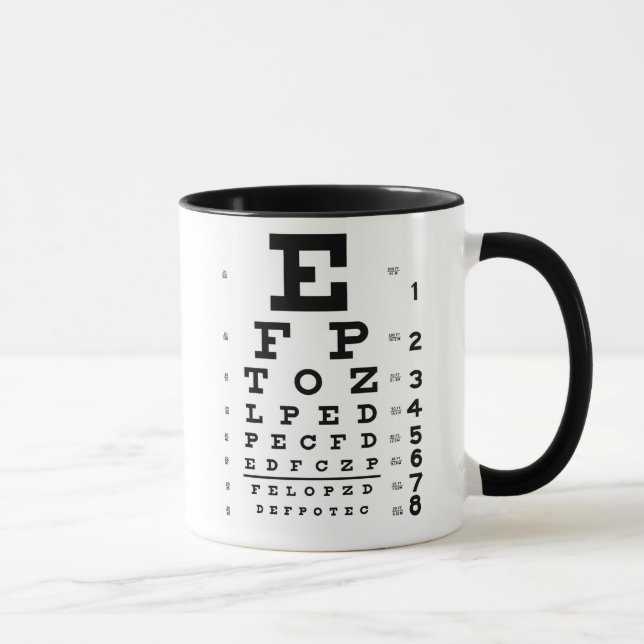 Mug Diagramme d'oeil (Droite)