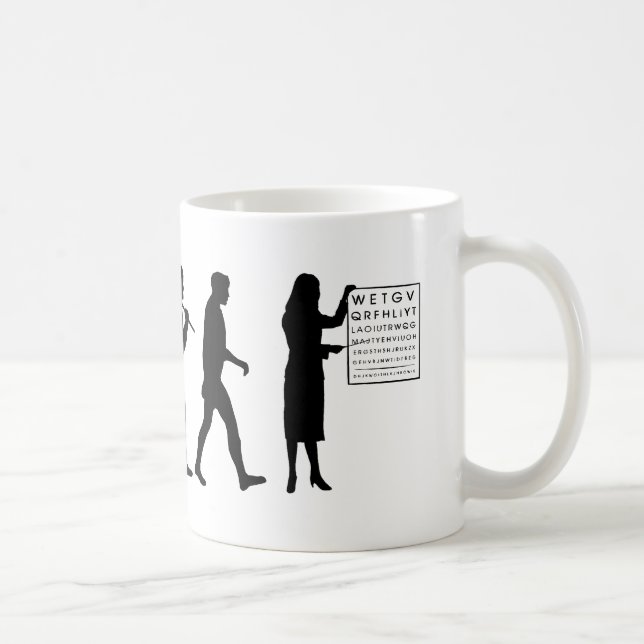 Mug Diagramme d'oeil optique d'évolution (Droite)