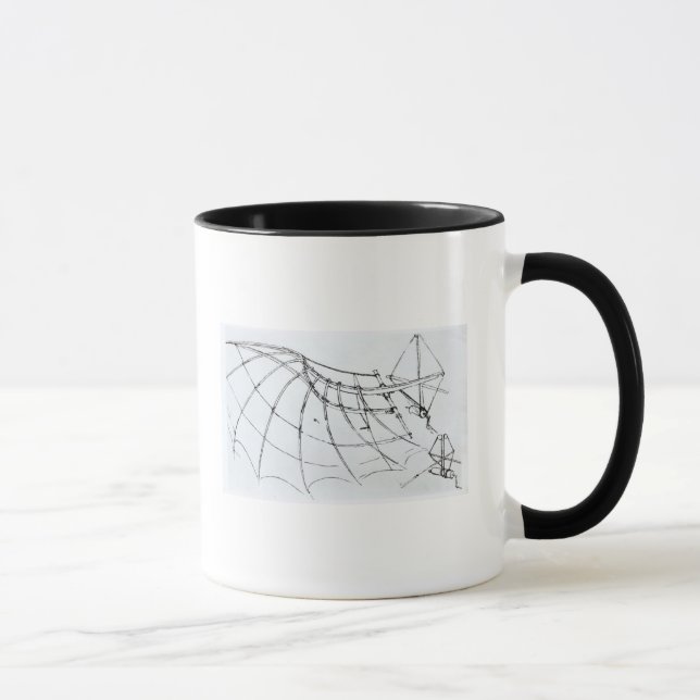 Mug Diagramme d'une aile mécanique (Droite)