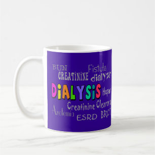 Mug Dialyse Terminologie Cadeaux Porte - clé pourpre a