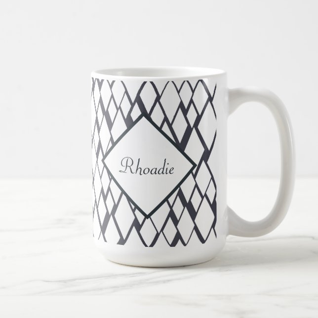 Mug Diamant bleu et blanc (Droite)